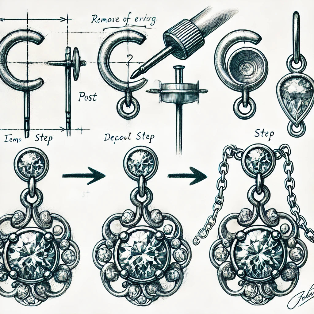 Trasforma gli orecchini in pendenti