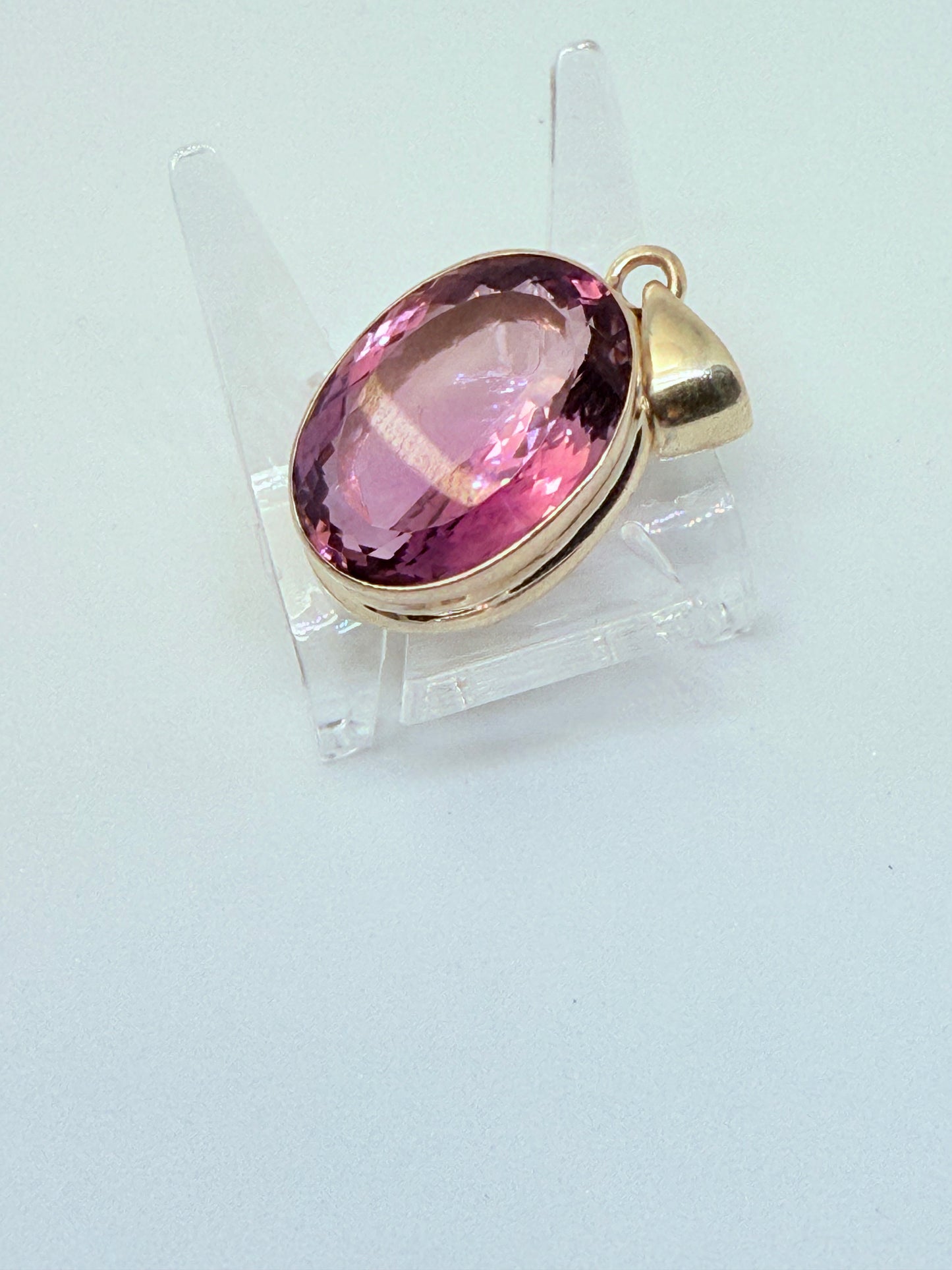 Pendente in argento 925 con Ametista Ovale