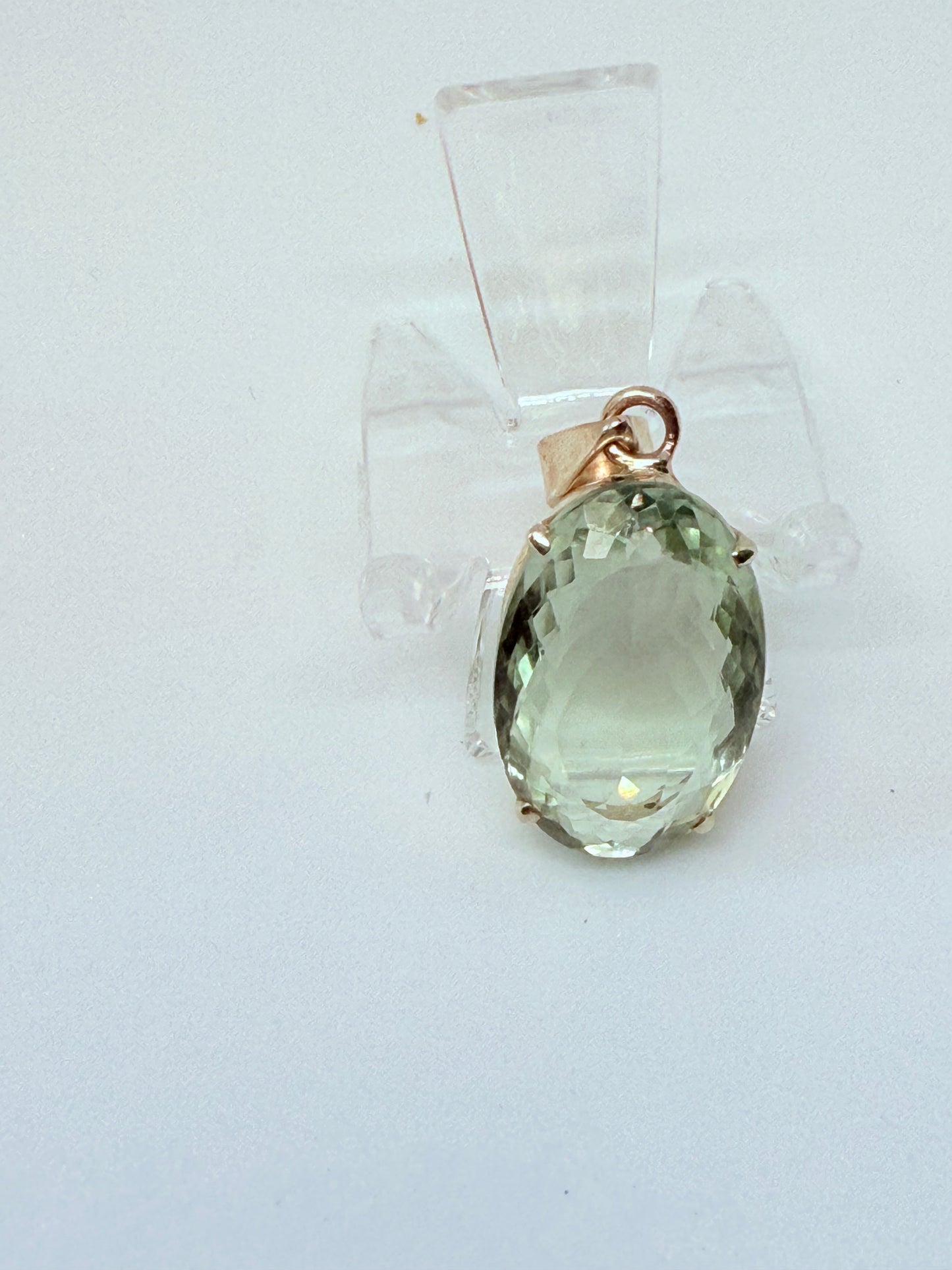 Pendente in argento 925 con Prasiolite