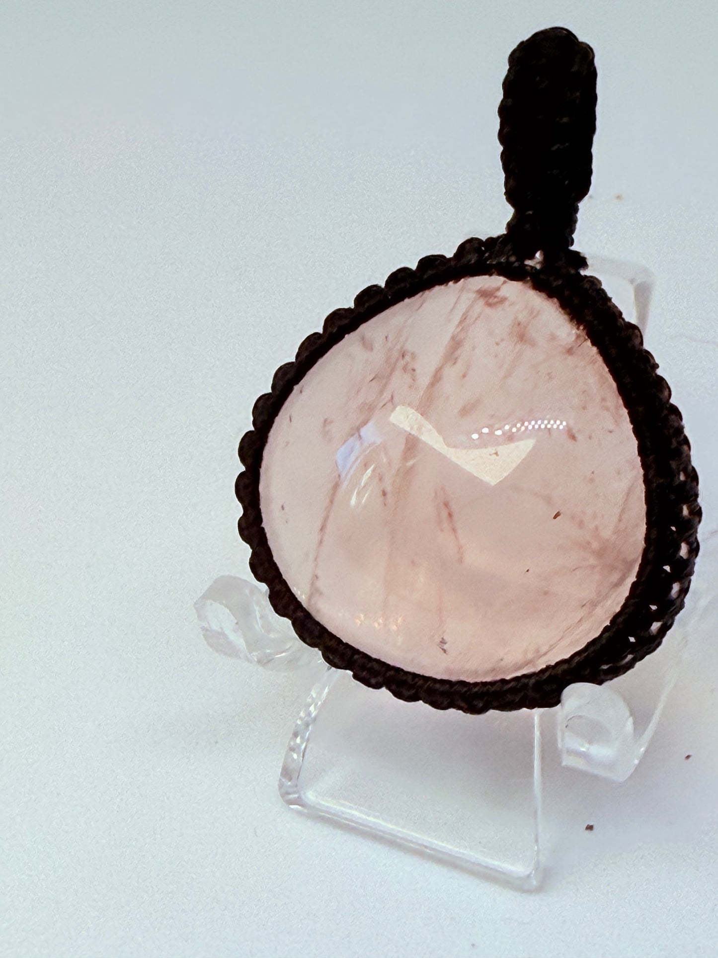 Pendente con Quarzo Rosa