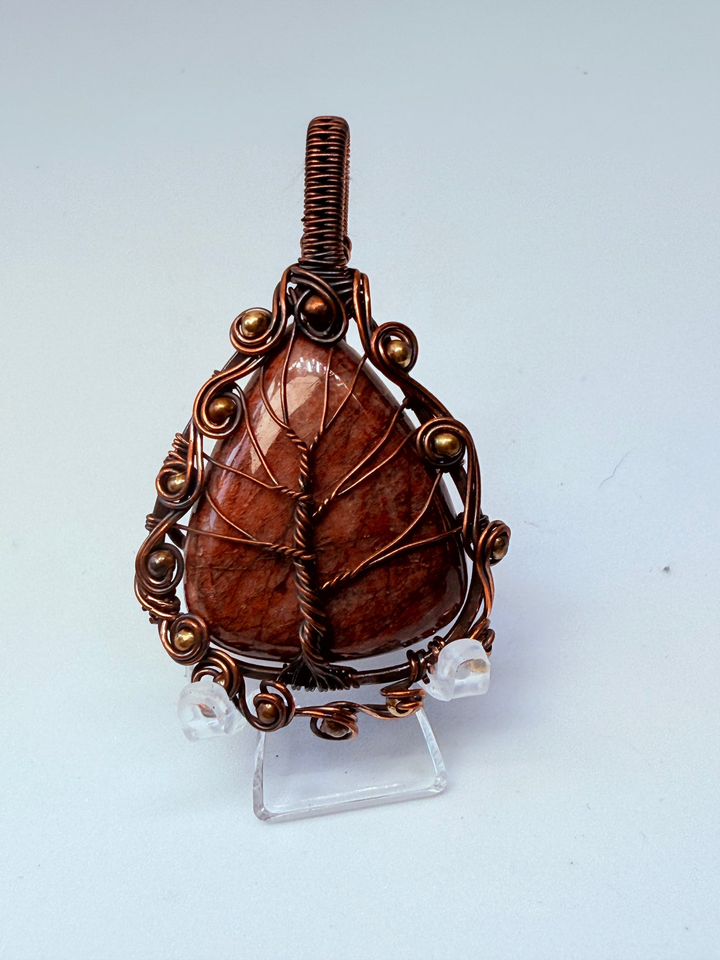 Pendente con diaspro rosso