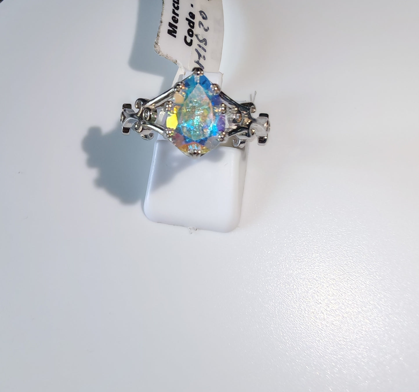 Anello in argento 925 con Topazio Mistico Mercury