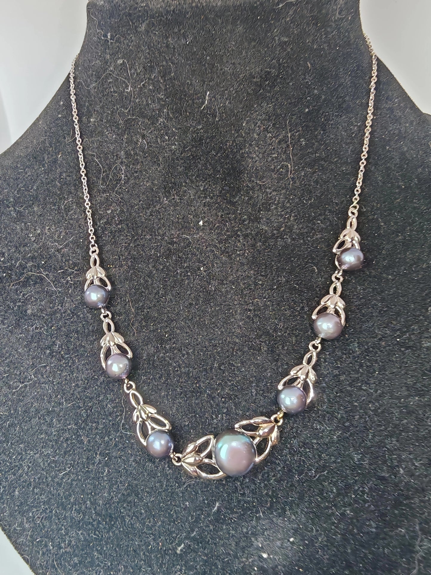 Collana in argento 925 con perle di fiume