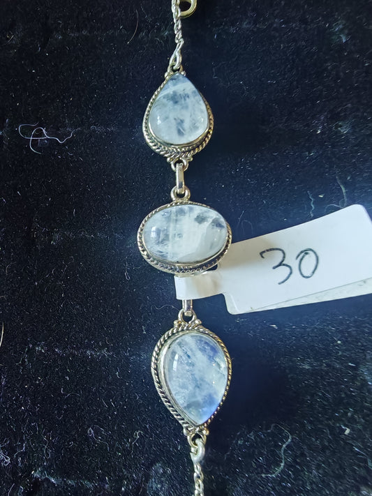 Bracciale in argento 925 con pietra di luna