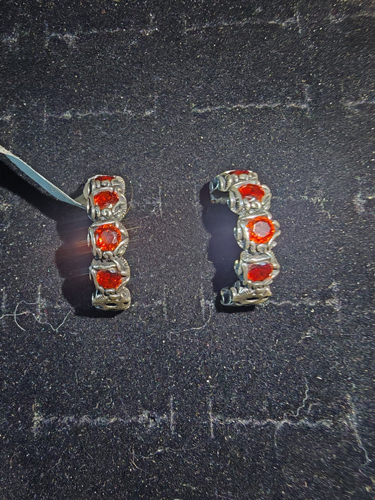 Orecchini in argento 925 modello raspini a bottone