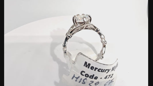 Anello in argento 925 con Topazio Mistico Mercury